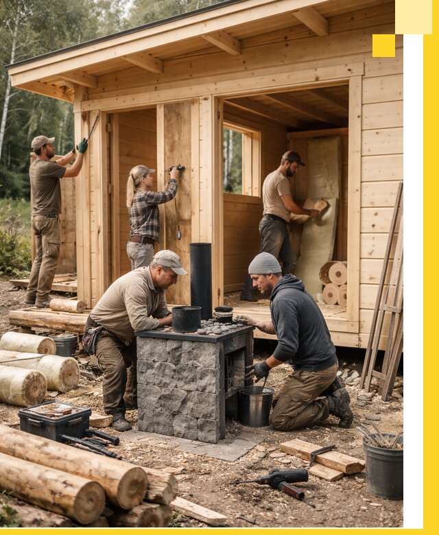 Купить баню под ключ в Ижевске строительство монтаж отделка