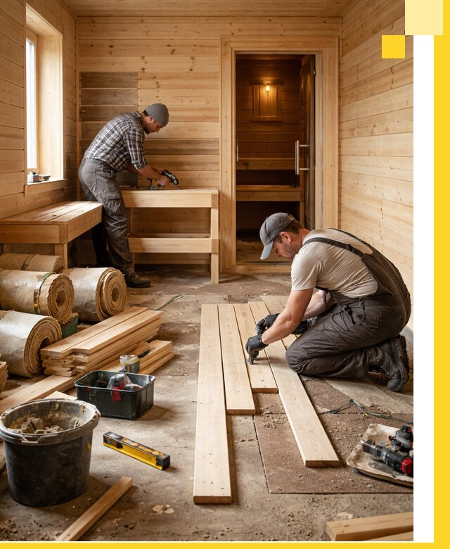 Индивидуальный проект бани с комнатой отдыха под ключ в Ижевске