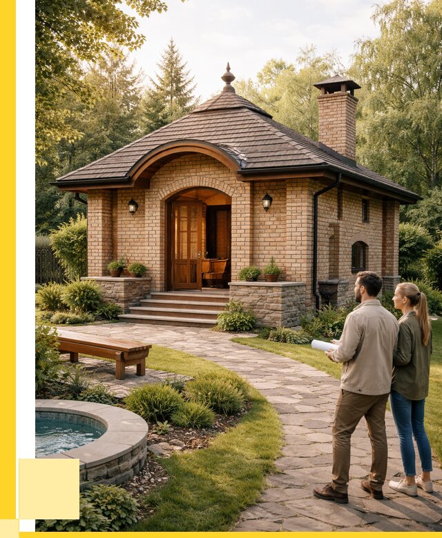 Проект кирпичной бани в Ижевске от 31161 р. | ЭриданЖвс