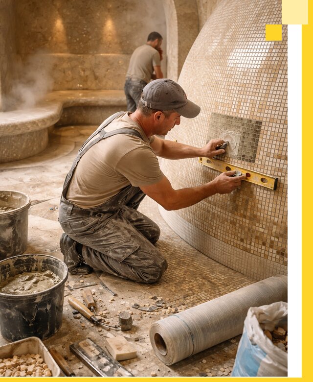 Хамам под ключ в Ижевске: проектирование, строительство, отделка