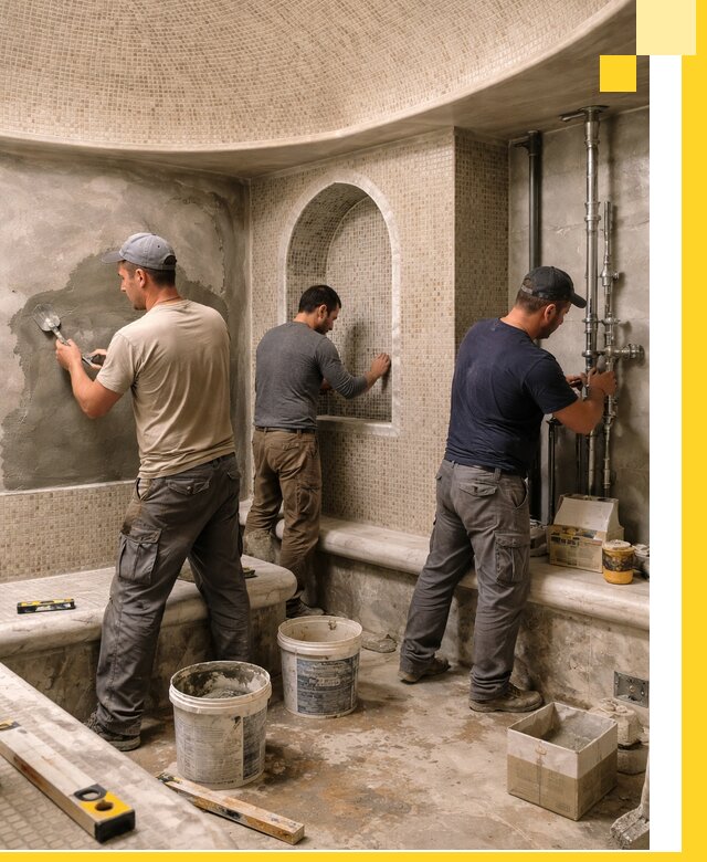 Профессиональный монтаж хамамов под ключ в Ижевске с гарантией