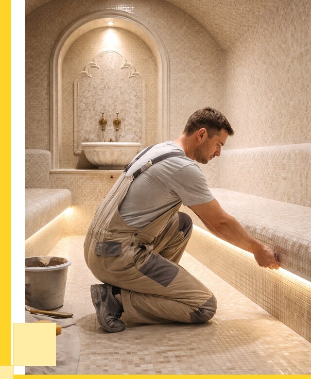 Отделка хамамов под ключ в Ижевске от 5713 р. | ЭриданЖвс