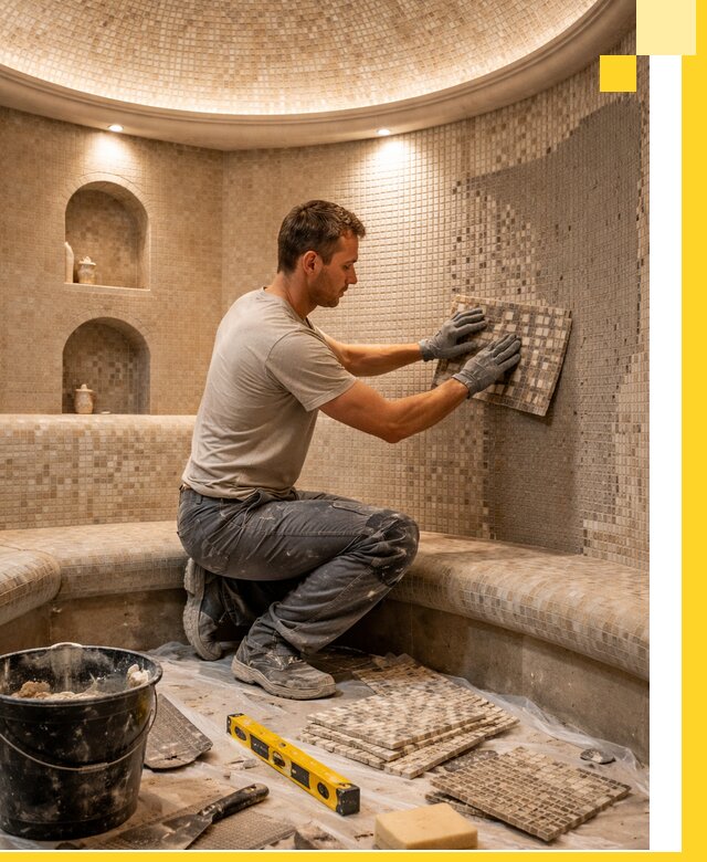 Устройство и монтаж домашнего хамама под ключ в Ижевске