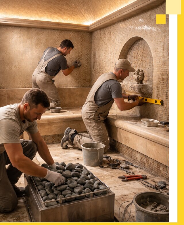 Проектирование и строительство хамама и сауны в Ижевске