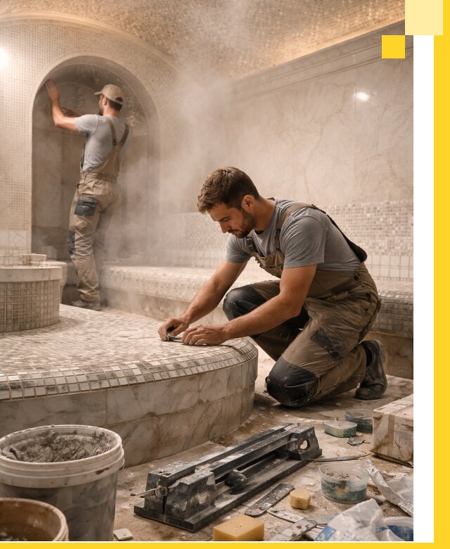 Профессиональный дизайн хамама и SPA под ключ в Ижевске