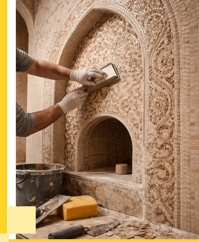 Мозаика для хамама в Ижевске под ключ от 5194 р. | ЭриданЖвс